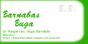 barnabas buga business card
