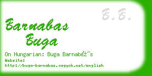 barnabas buga business card